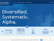 Tablet Screenshot of dynamicfunds.com